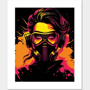 Neon Gasmask Posters and Art